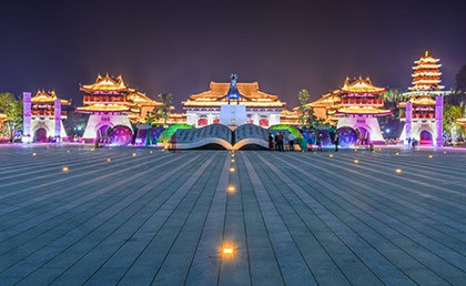 Urban lighting of Hezhou, Guangxi